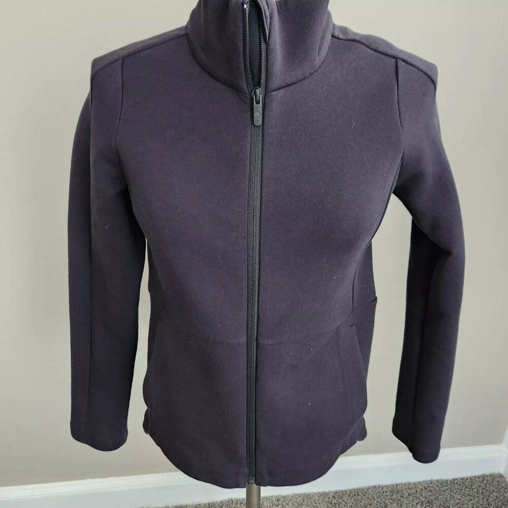 Lululemon Jacket Black Full Zip Pockets SOFT Super Stretch Spacer Fabric 4